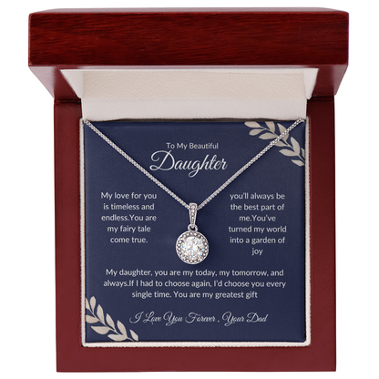 Special Gift for Daughter | Eternal Hope Necklace | Love Dad