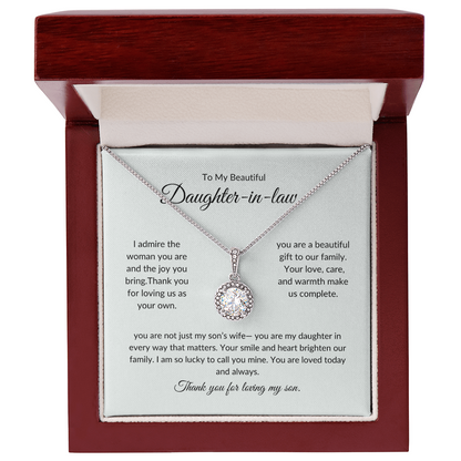 Daughter-in-Law Gift – Elegant Pendant Necklace for Special Moments