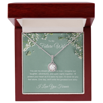 To My Future Wife Necklace – Romantic Jewelry Gift for Her – Perfect Love Keepsake