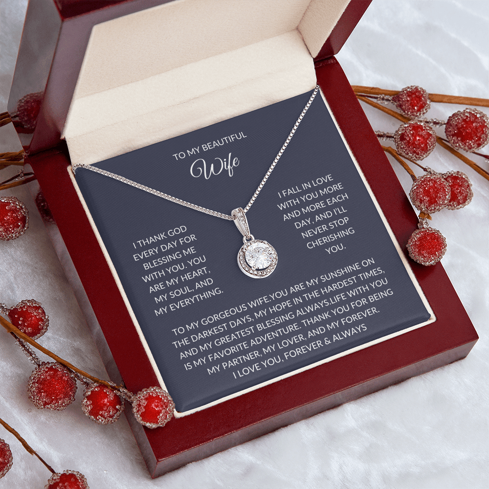 To My Wife – Love Knot Necklace – A Romantic Gift She Deserves