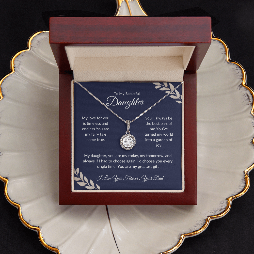 Special Gift for Daughter | Eternal Hope Necklace | Love Dad