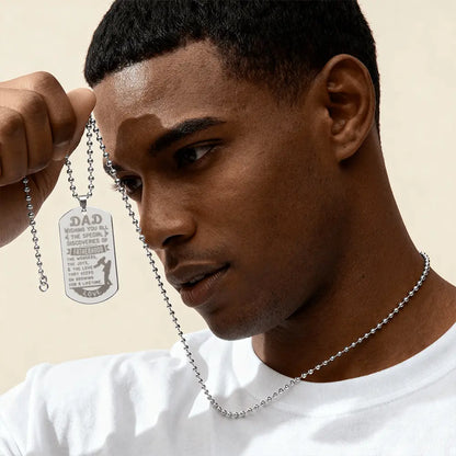 Personalized Engraved Dog Tag Necklace Custom Name Pendant 18K Gold Finish Jewelry Gift prime Collection Hub