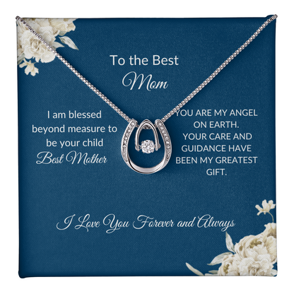 To My Mom – Eternal Circle Necklace Symbolizing Endless Love