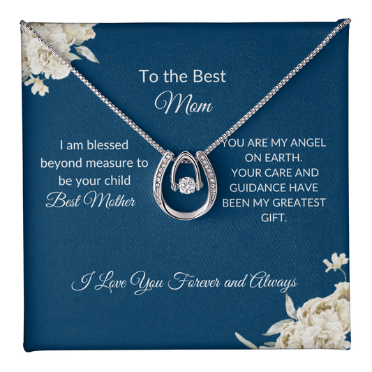 To My Mom – Eternal Circle Necklace Symbolizing Endless Love