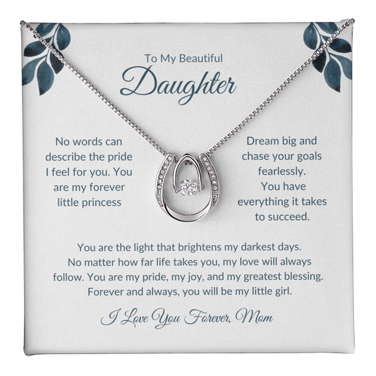 Birthday Necklace for Daughter | Love Mom