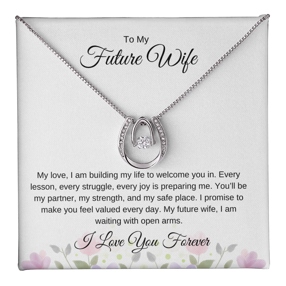 To My Future Wife – Romantic Necklace with Love Note Card