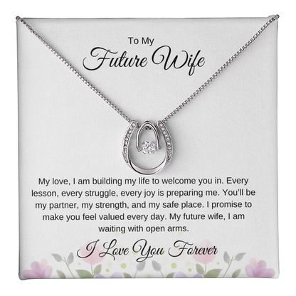 To My Future Wife – Romantic Necklace with Love Note Card