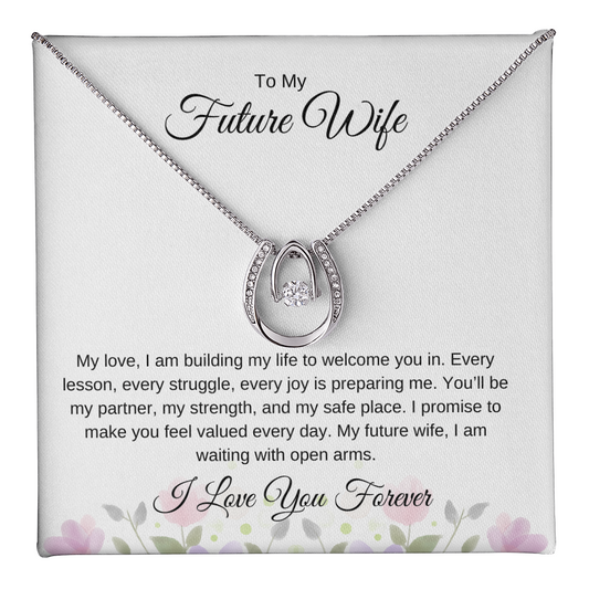 To My Future Wife – Romantic Necklace with Love Note Card