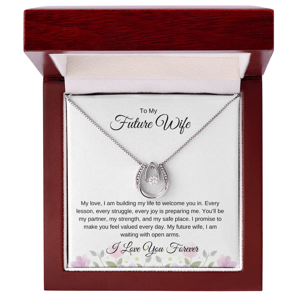 To My Future Wife – Romantic Necklace with Love Note Card