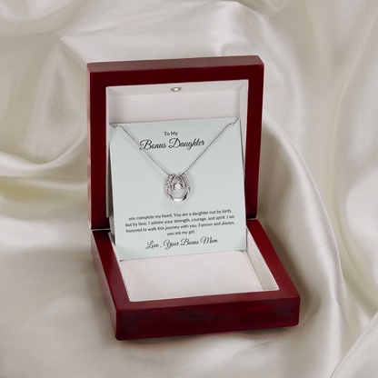 To My Bonus Daughter – Sparkle Pendant Necklace