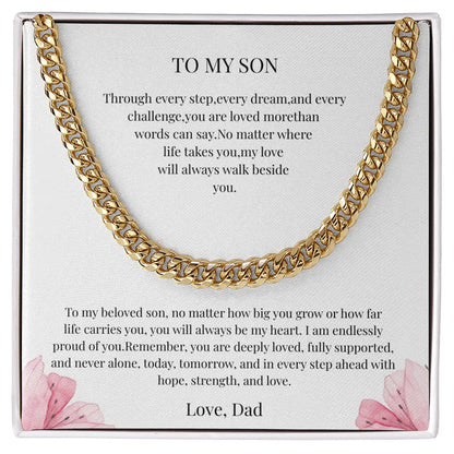 Cuban Link Chain Necklace Meaningful Men's Gift Birthday Graduation Keepsake prime Collection Hub
