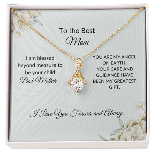 Mom Necklace Gift – Romantic Jewelry with Touching Love Card
