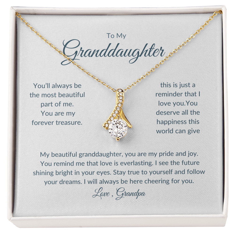 Granddaughter Gift – Eternal Circle Necklace Symbolizing Unbreakable Bond