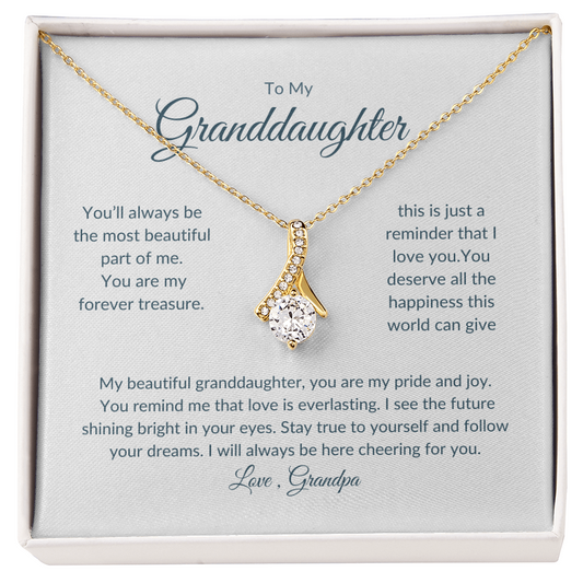 Granddaughter Gift – Eternal Circle Necklace Symbolizing Unbreakable Bond