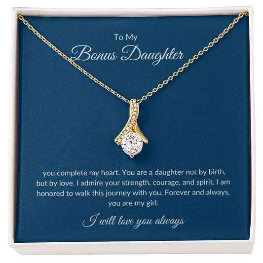 To My Bonus Daughter – Eternal Bond Necklace