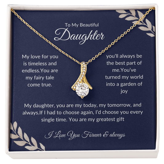 To My Daughter | Sentimental Gift | Love Knot Necklace