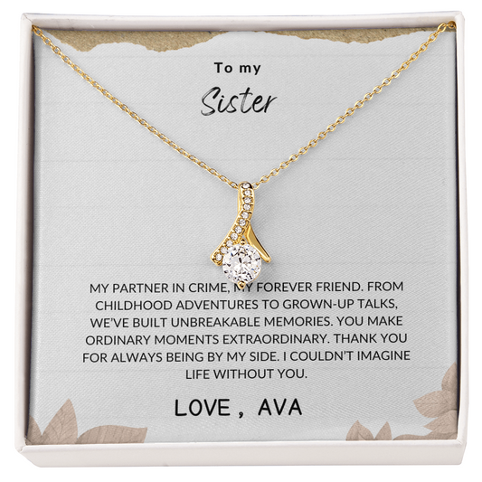 Sister Gift – Elegant Love Knot Necklace