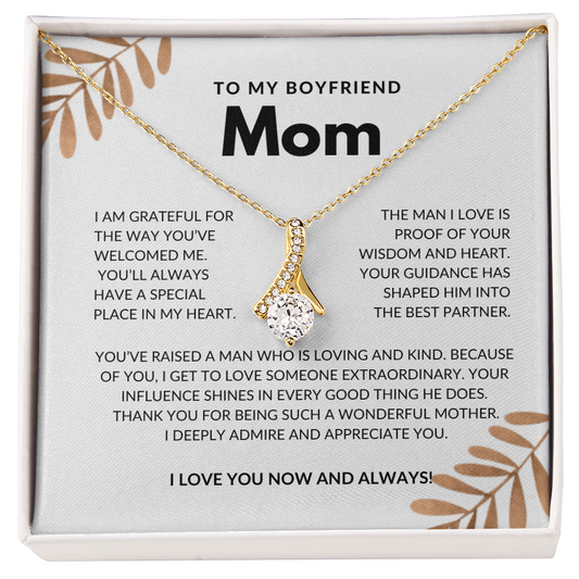 To My Boyfriend's Mom – Elegant Love Knot Necklace