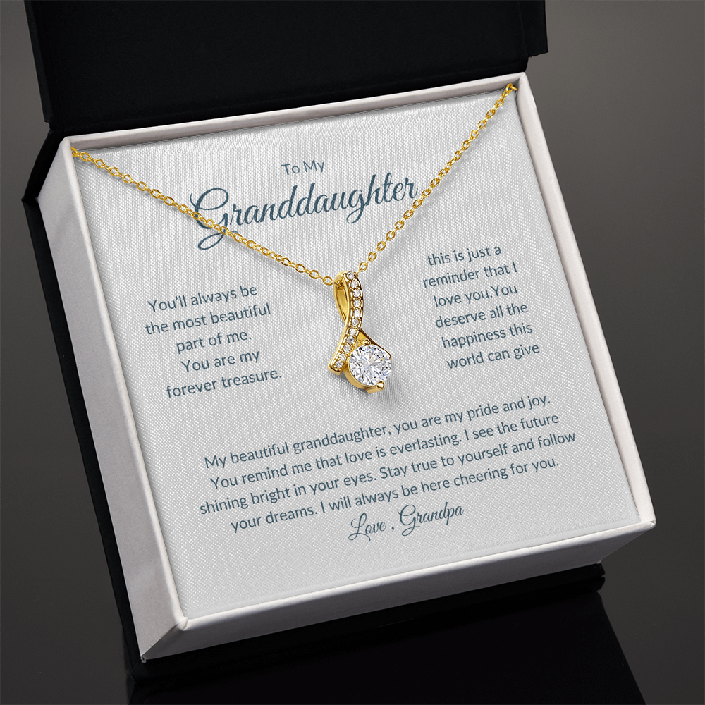 Granddaughter Gift – Eternal Circle Necklace Symbolizing Unbreakable Bond