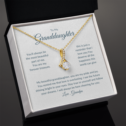 Granddaughter Gift – Eternal Circle Necklace Symbolizing Unbreakable Bond