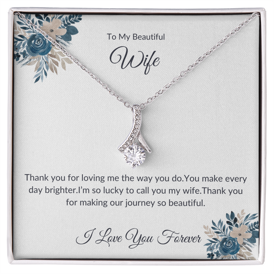 To My Wife – Eternal Heart Necklace – Valentine's & Everyday Love