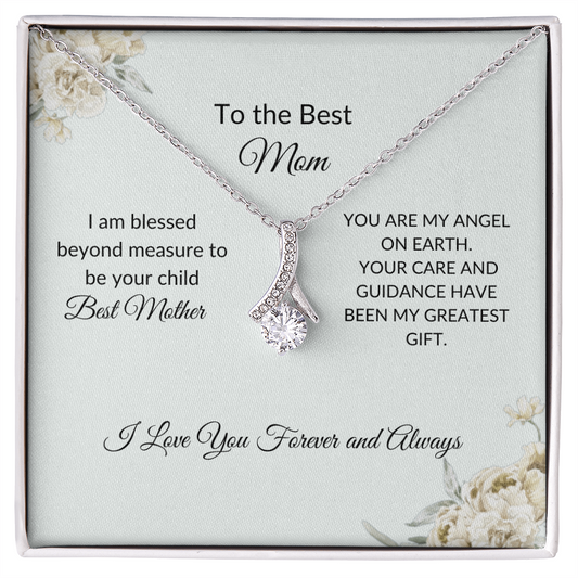 Mom Necklace Gift – Romantic Jewelry with Touching Love Card