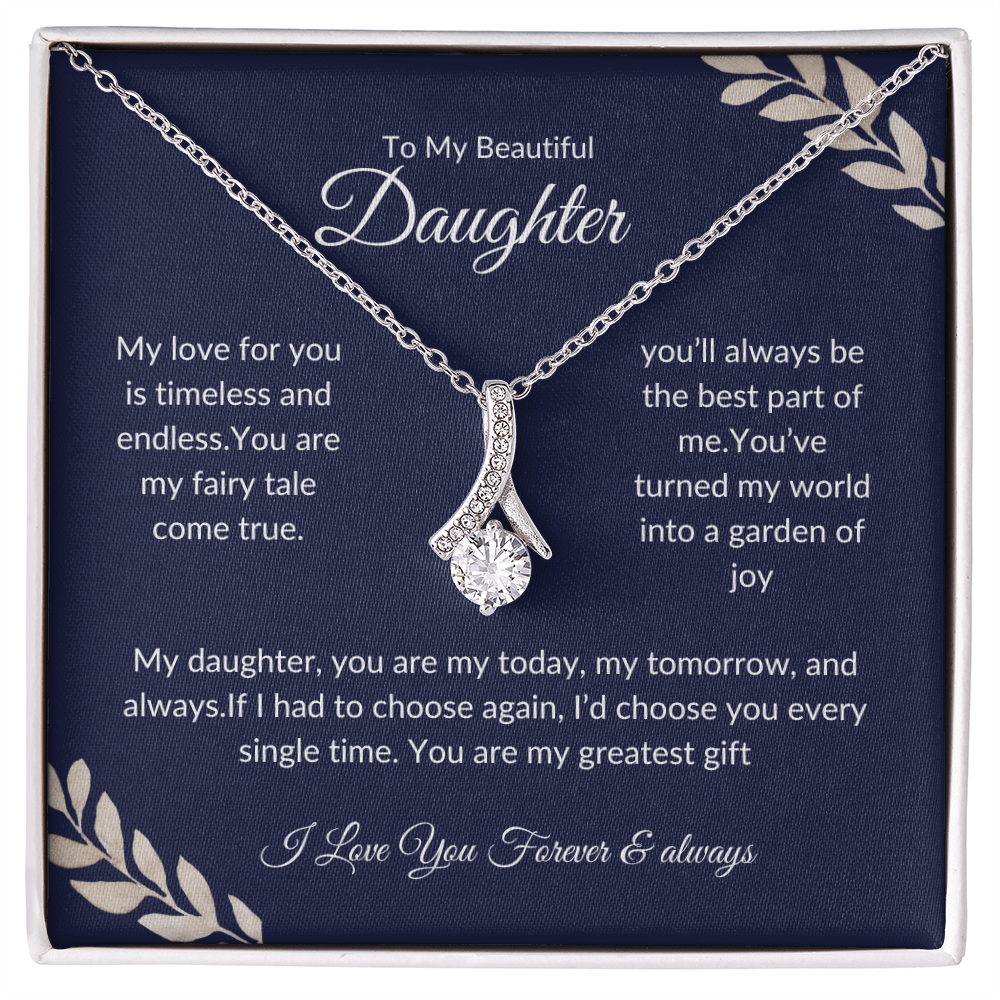 To My Daughter | Sentimental Gift | Love Knot Necklace