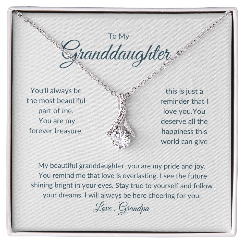 Granddaughter Gift – Eternal Circle Necklace Symbolizing Unbreakable Bond