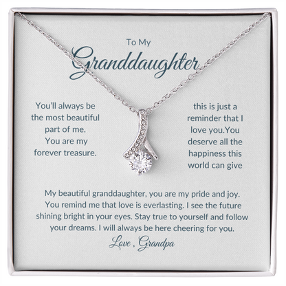 Granddaughter Gift – Eternal Circle Necklace Symbolizing Unbreakable Bond