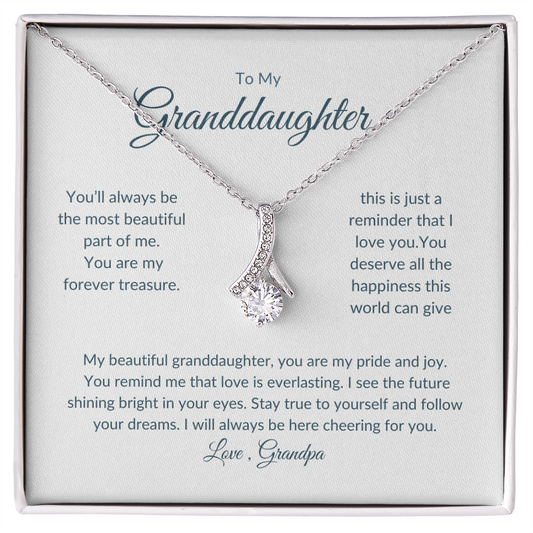 Granddaughter Gift – Eternal Circle Necklace Symbolizing Unbreakable Bond