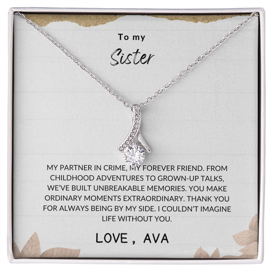 Sister Gift – Elegant Love Knot Necklace