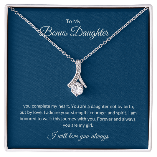 To My Bonus Daughter – Eternal Bond Necklace