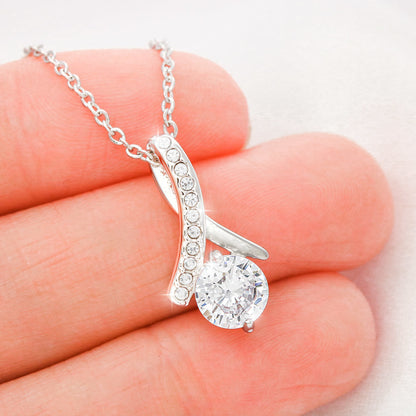 To My Daughter – Believe in Yourself – Love Knot Necklace