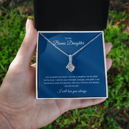 To My Bonus Daughter – Eternal Bond Necklace