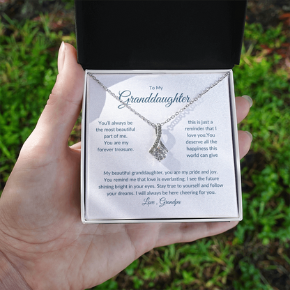 Granddaughter Gift – Eternal Circle Necklace Symbolizing Unbreakable Bond