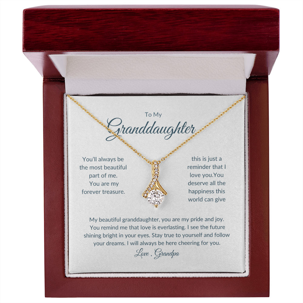 Granddaughter Gift – Eternal Circle Necklace Symbolizing Unbreakable Bond