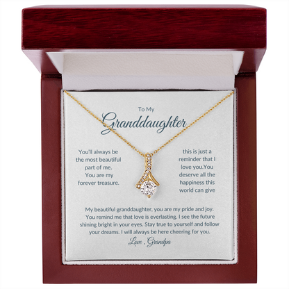 Granddaughter Gift – Eternal Circle Necklace Symbolizing Unbreakable Bond