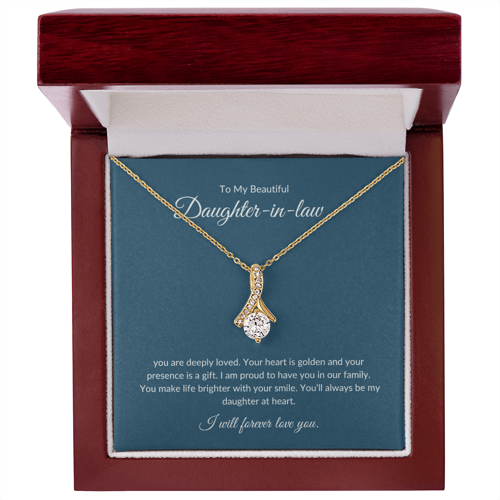 To My Daughter-in-Law – Dazzling Necklace That Shows Appreciation