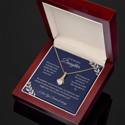 To My Daughter | Sentimental Gift | Love Knot Necklace