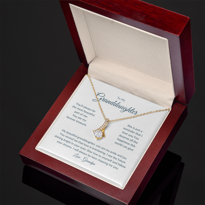 Granddaughter Gift – Eternal Circle Necklace Symbolizing Unbreakable Bond