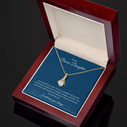 To My Bonus Daughter – Eternal Bond Necklace