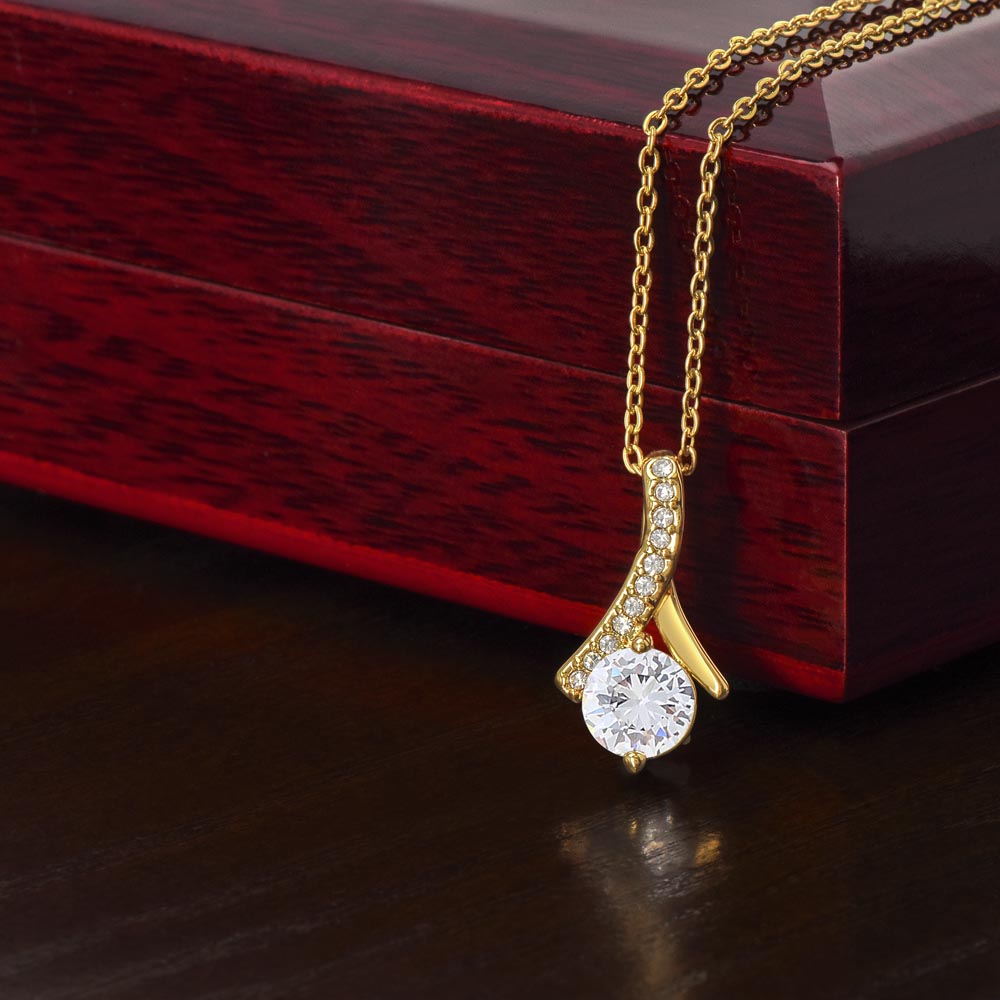 To My Daughter – Believe in Yourself – Love Knot Necklace