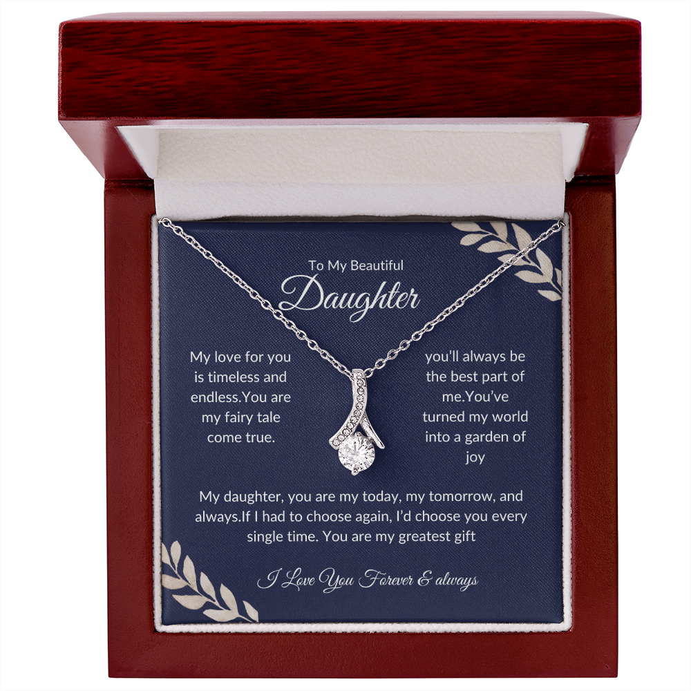 To My Daughter | Sentimental Gift | Love Knot Necklace