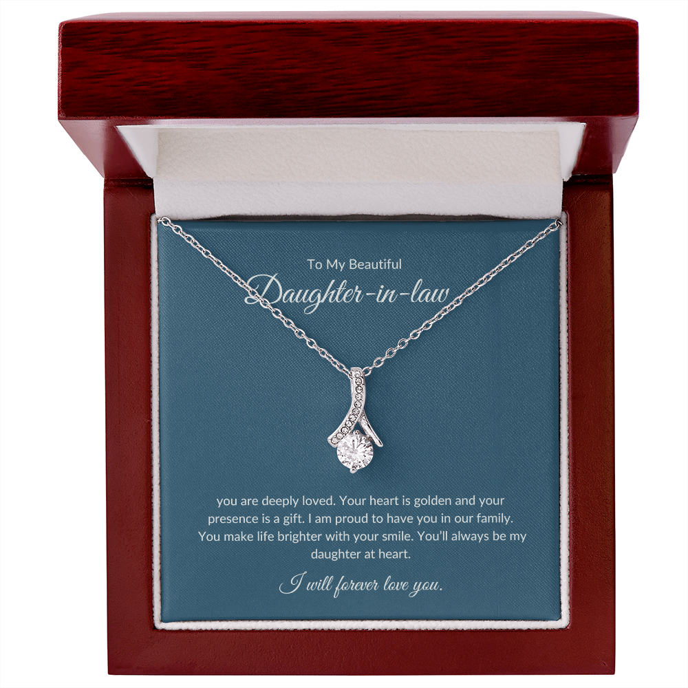 To My Daughter-in-Law – Dazzling Necklace That Shows Appreciation