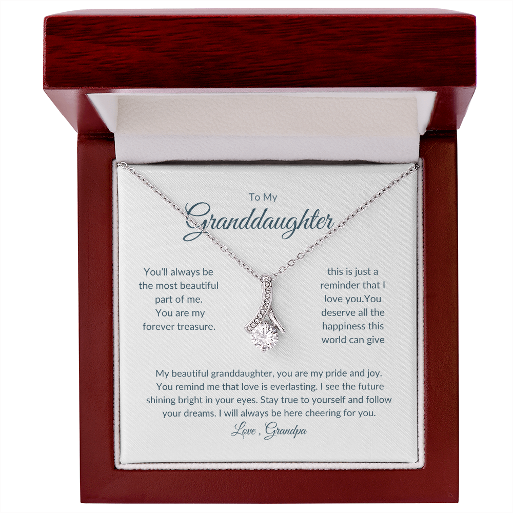 Granddaughter Gift – Eternal Circle Necklace Symbolizing Unbreakable Bond