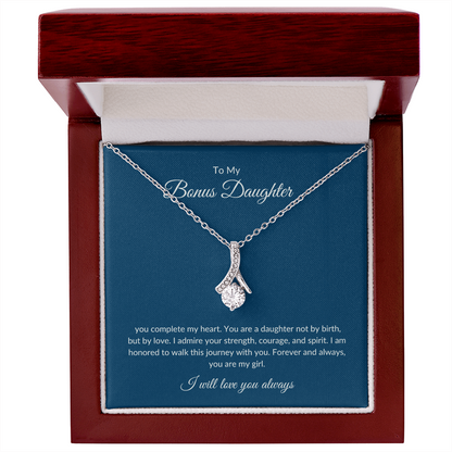 To My Bonus Daughter – Eternal Bond Necklace