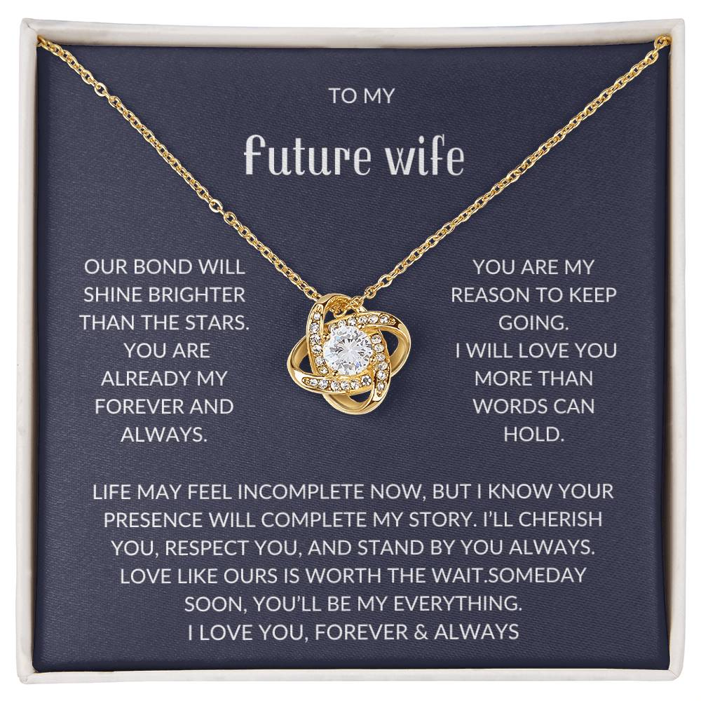 To My Future Wife – Forever Love Necklace with Emotional Card
