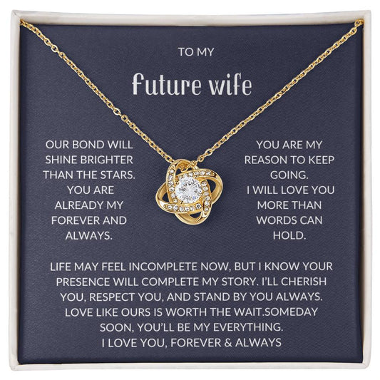 To My Future Wife – Forever Love Necklace with Emotional Card
