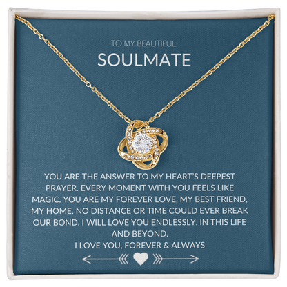 Soulmate Gift – Elegant Love Knot Necklace