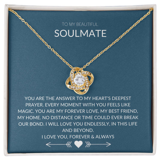 Soulmate Gift – Elegant Love Knot Necklace